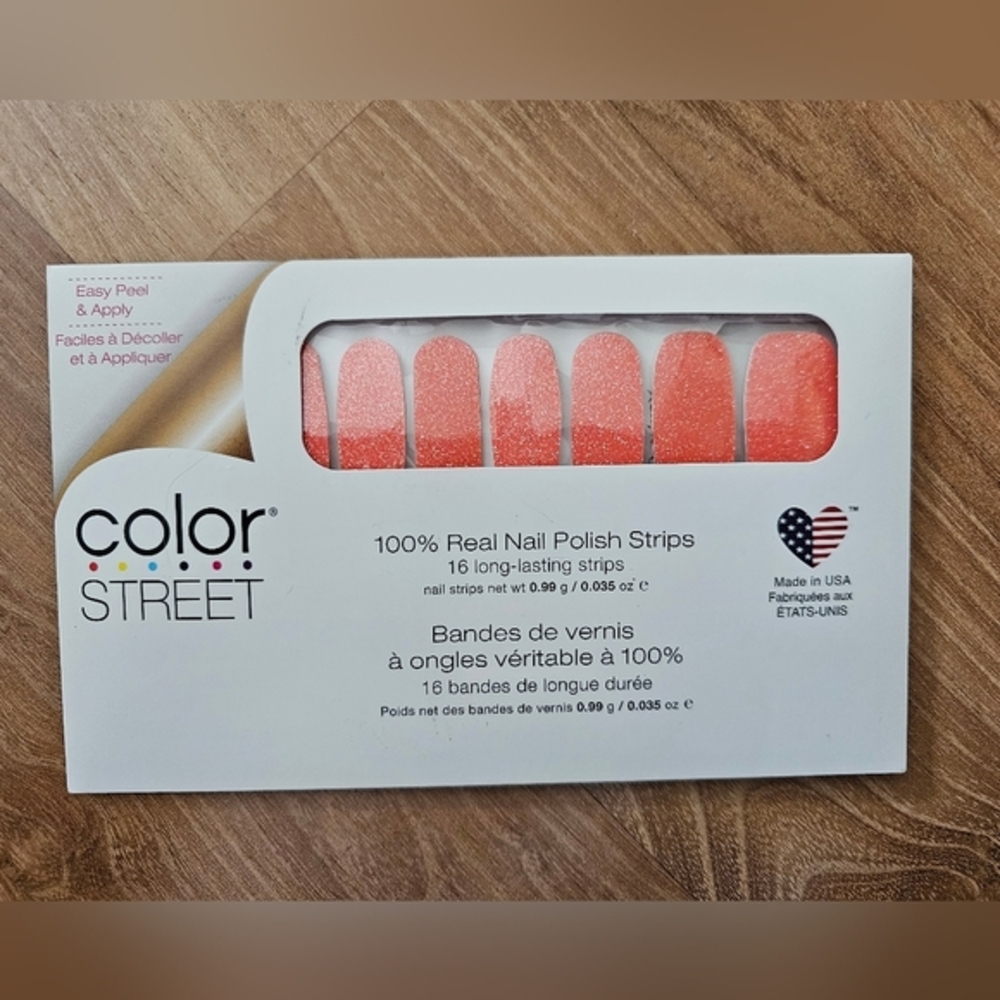 Color Street Coral Nail Polish‎ Strips